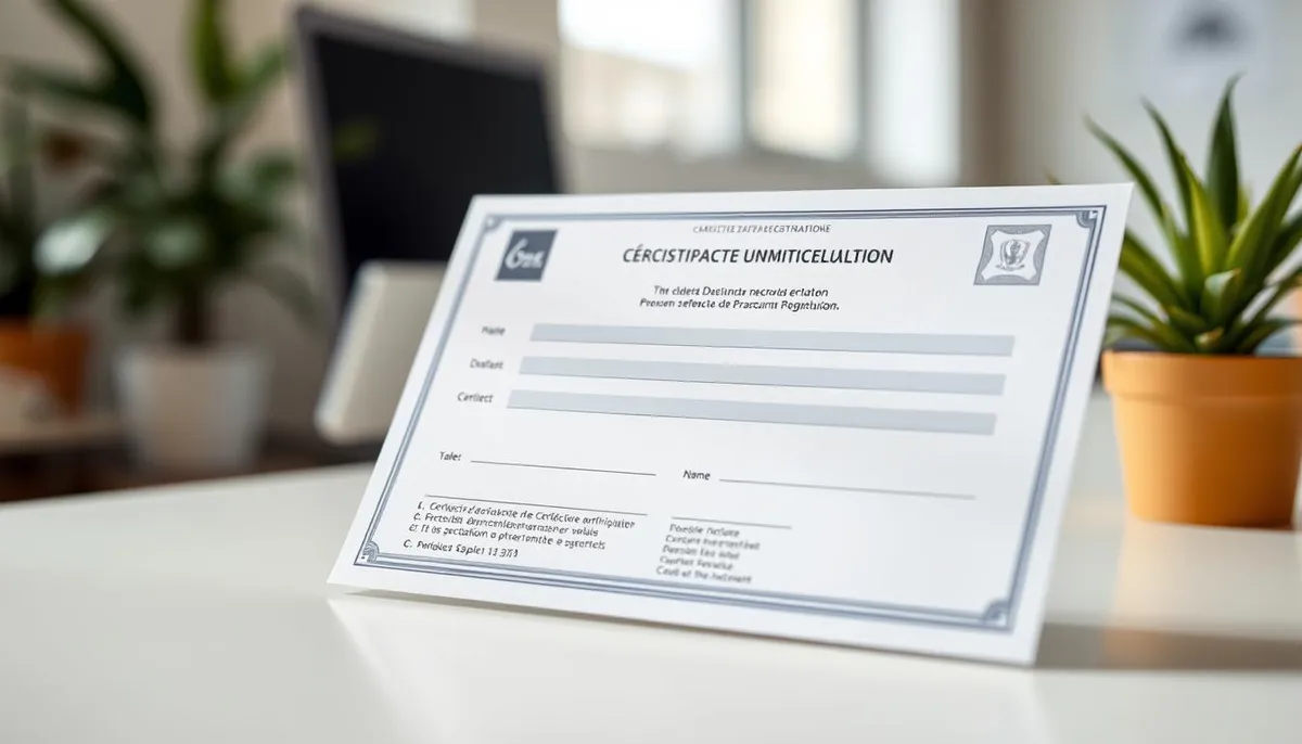 certificat immatriculation