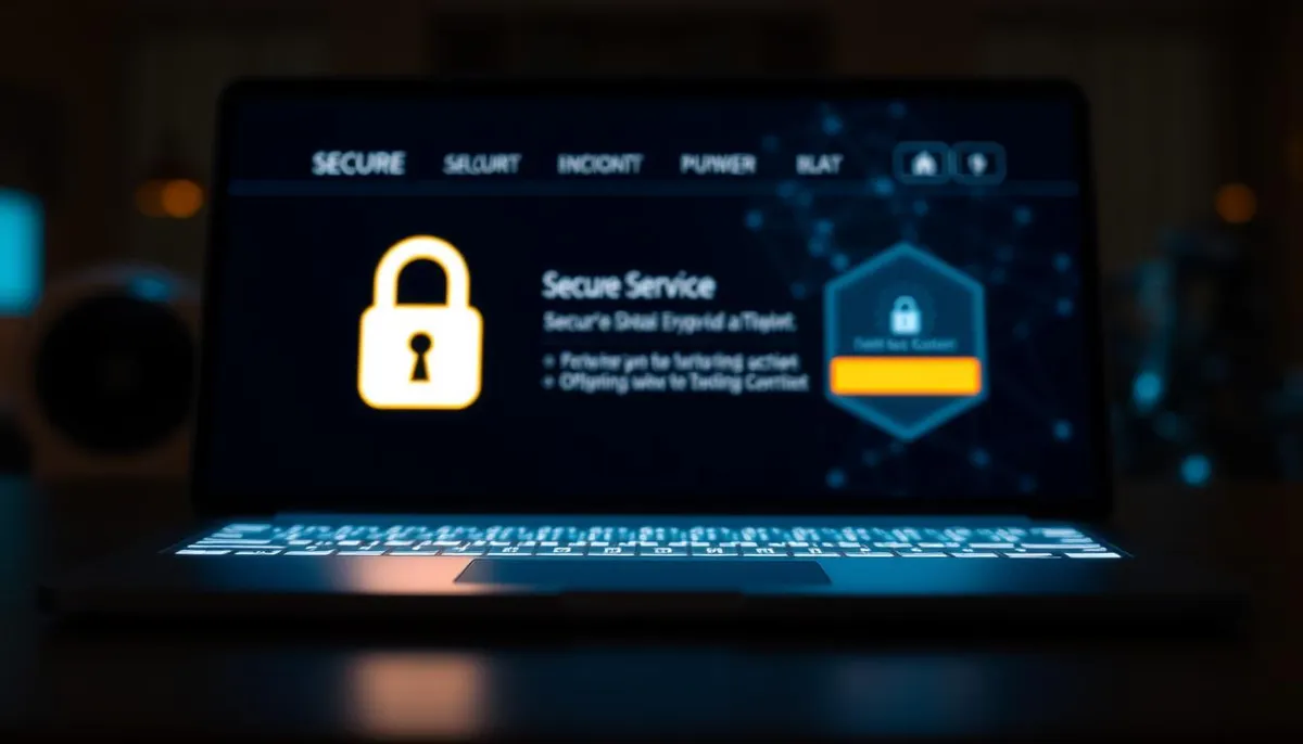 service en ligne sécurisé