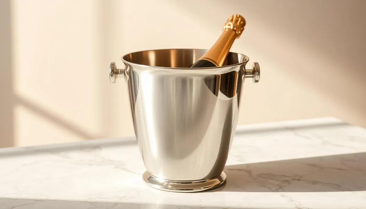 Champagne bucket NZ in silver platinum finish