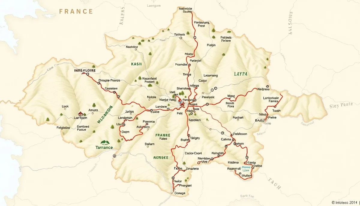 carte Indre-et-Loire