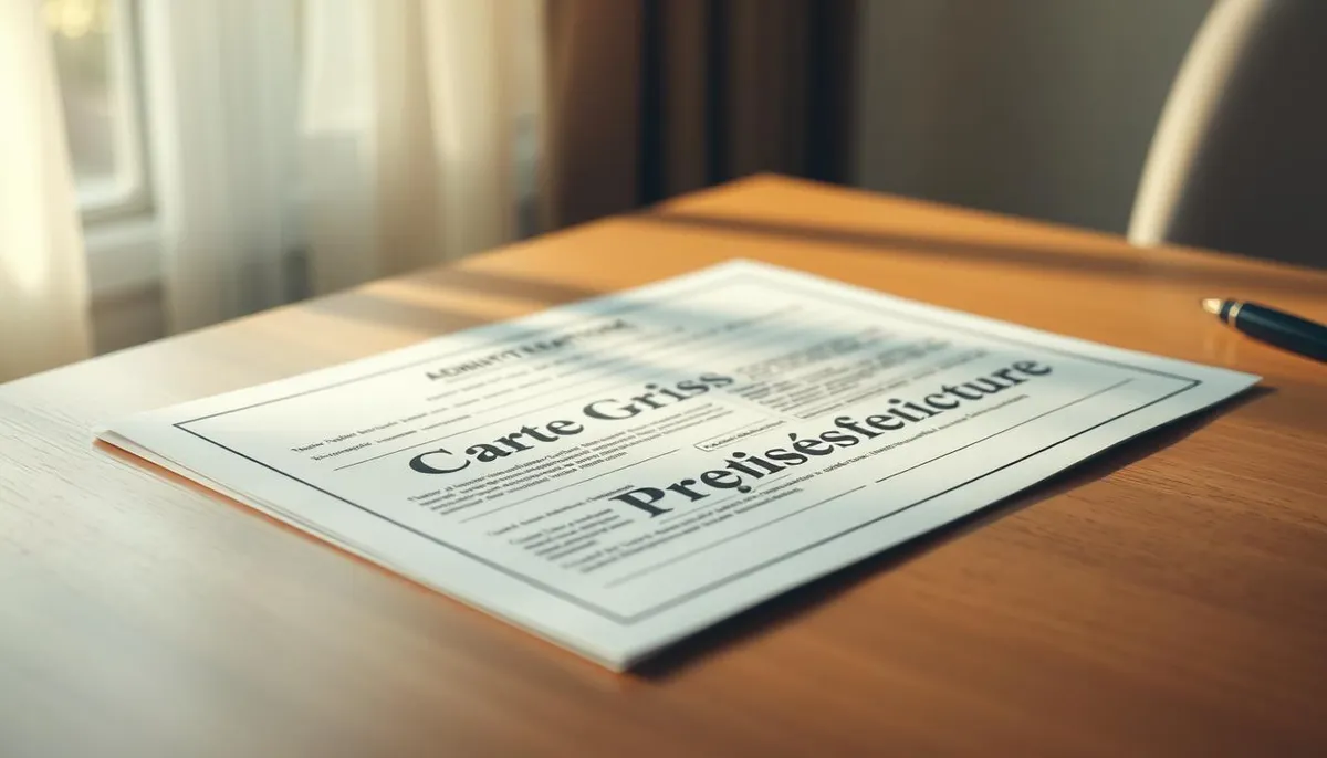 carte grise préfecture