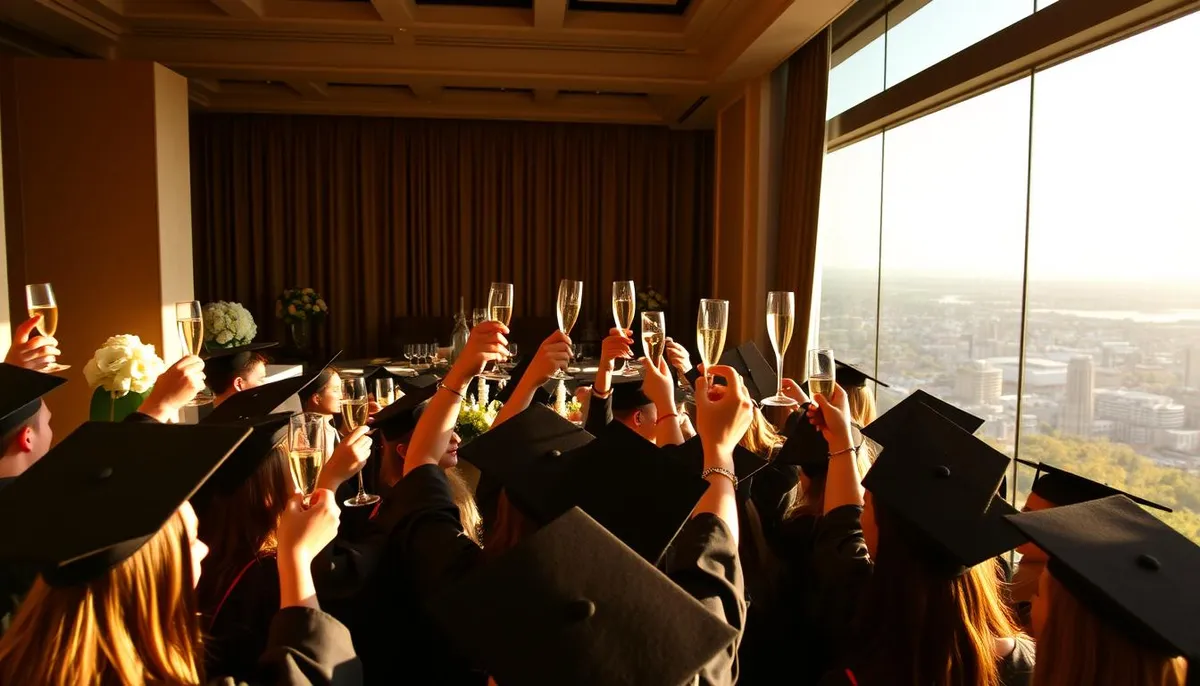 champagne grad photos