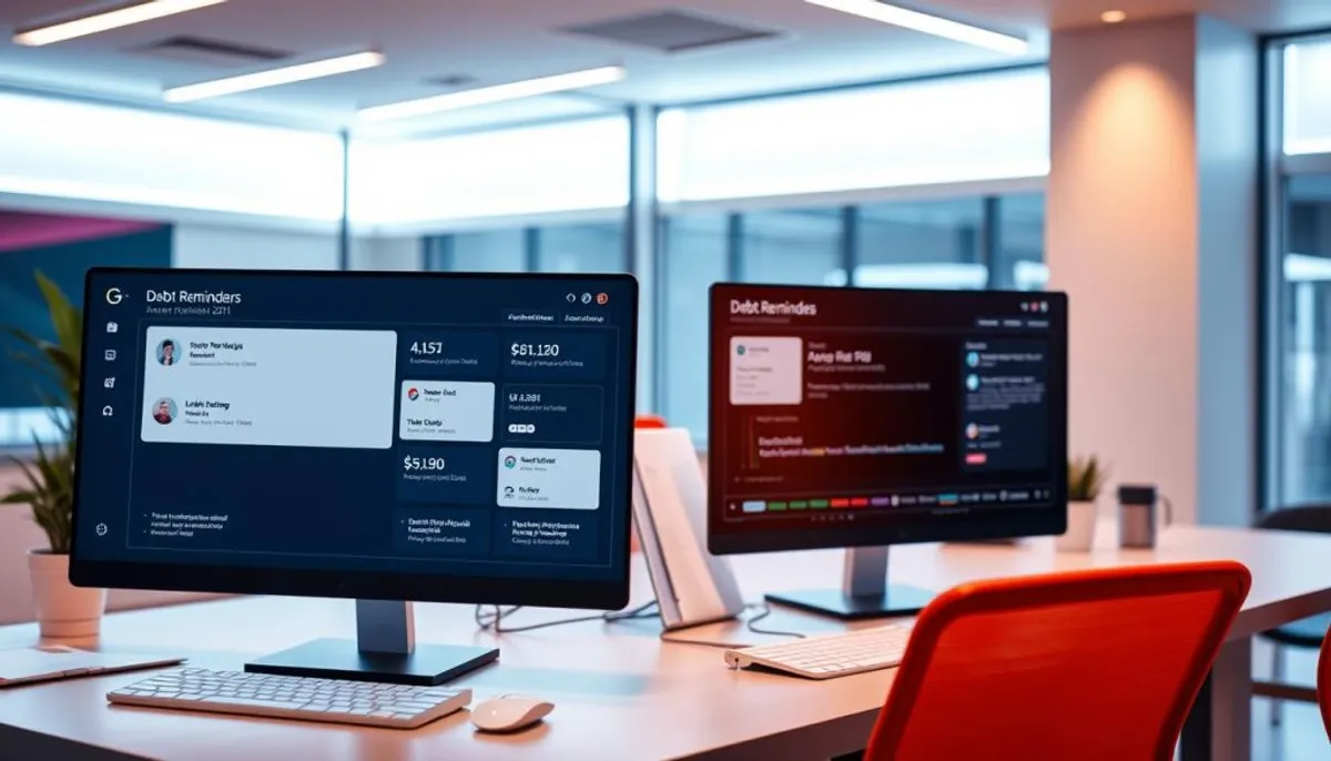 Automated reminders for debt collection