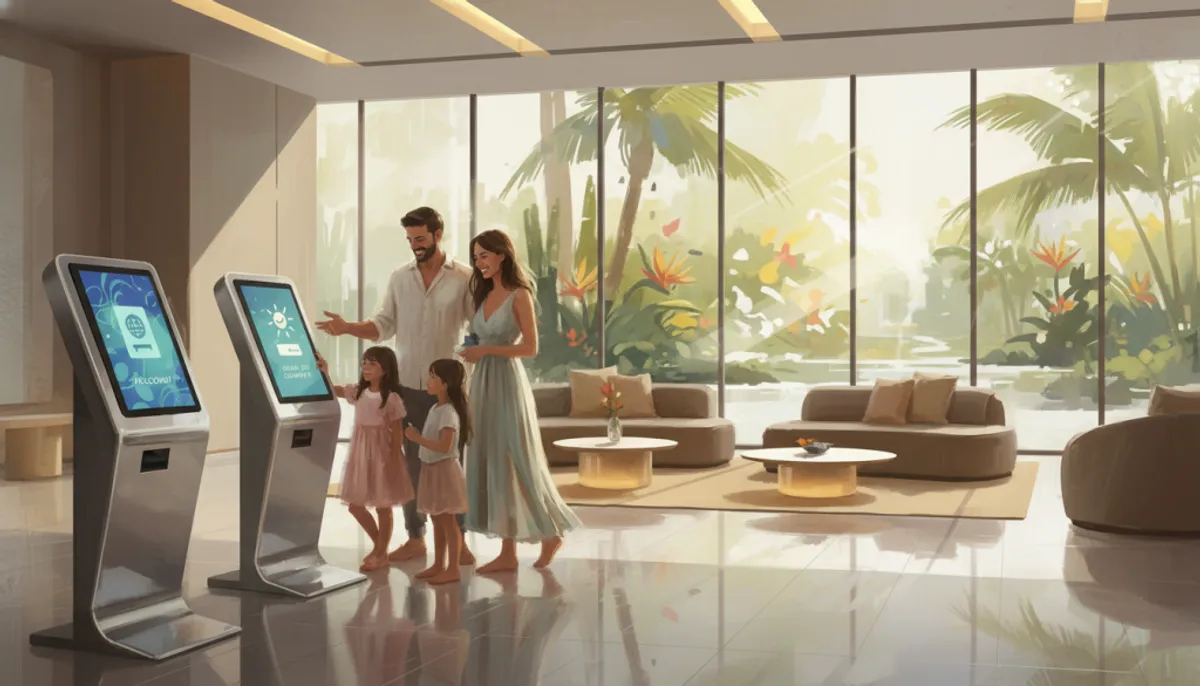 automatisation check-in resort