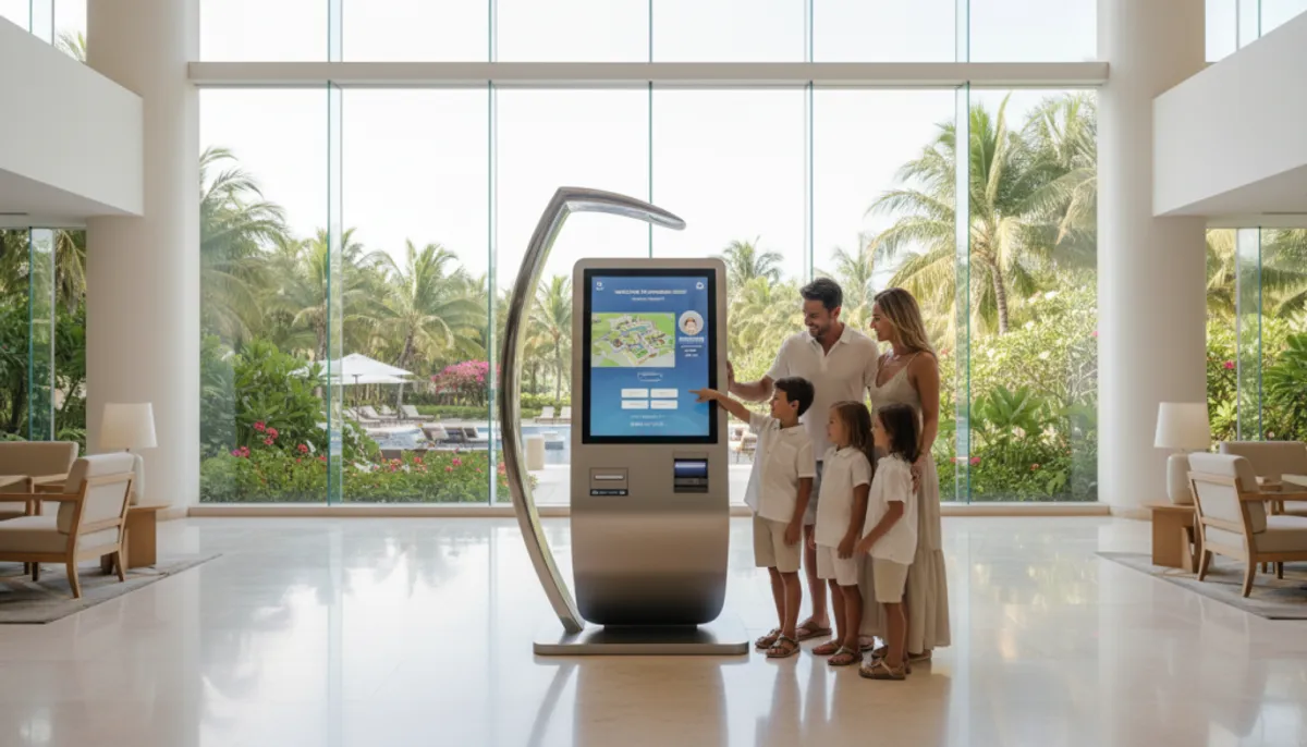 avantages borne self check-in resort