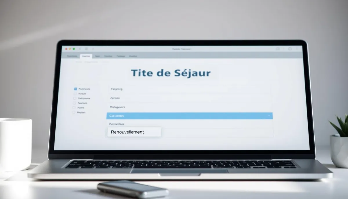 dossier en ligne titre séjour