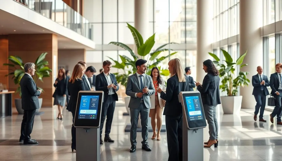 bornes et solutions digitales d'accueil