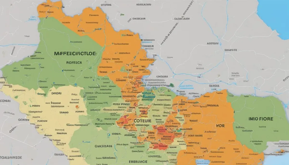 carte sous-préfectures cote d'ivoire