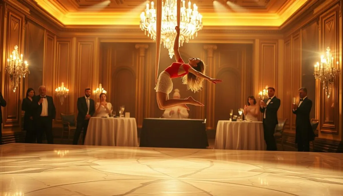 champagne aerialist