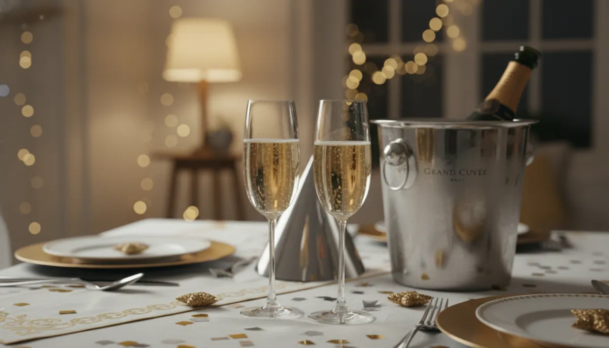 champagne for new year