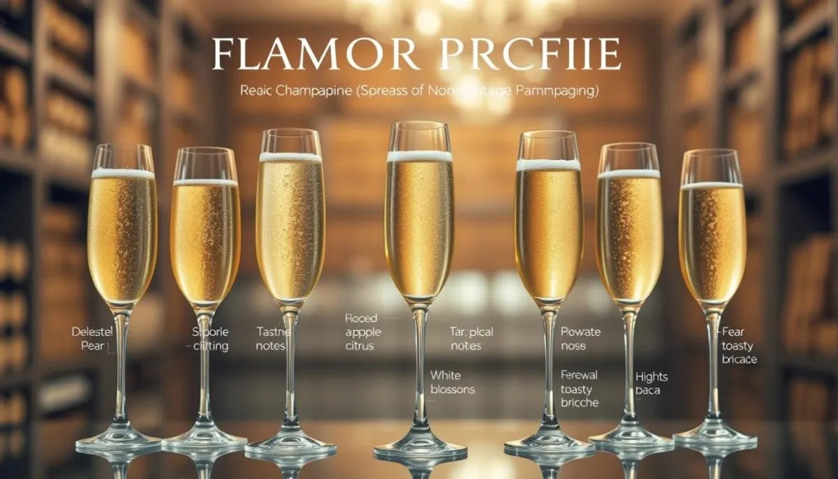 Champagne tasting flavor profile