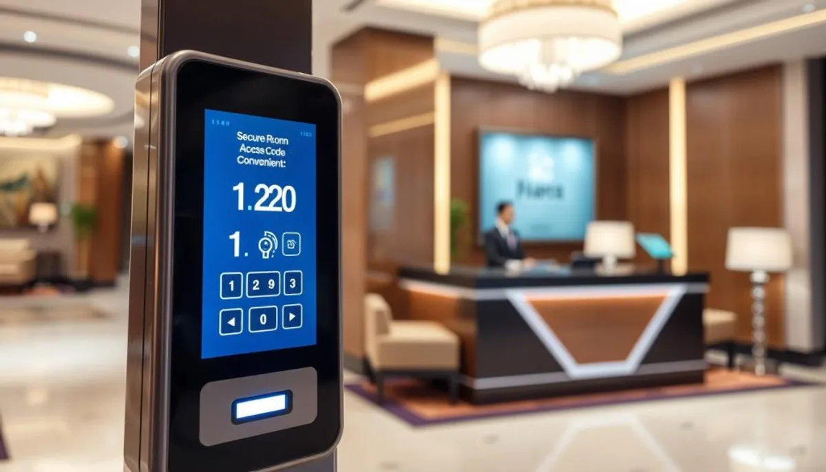 code d'accès sécurisé pour chambre d'hôtel