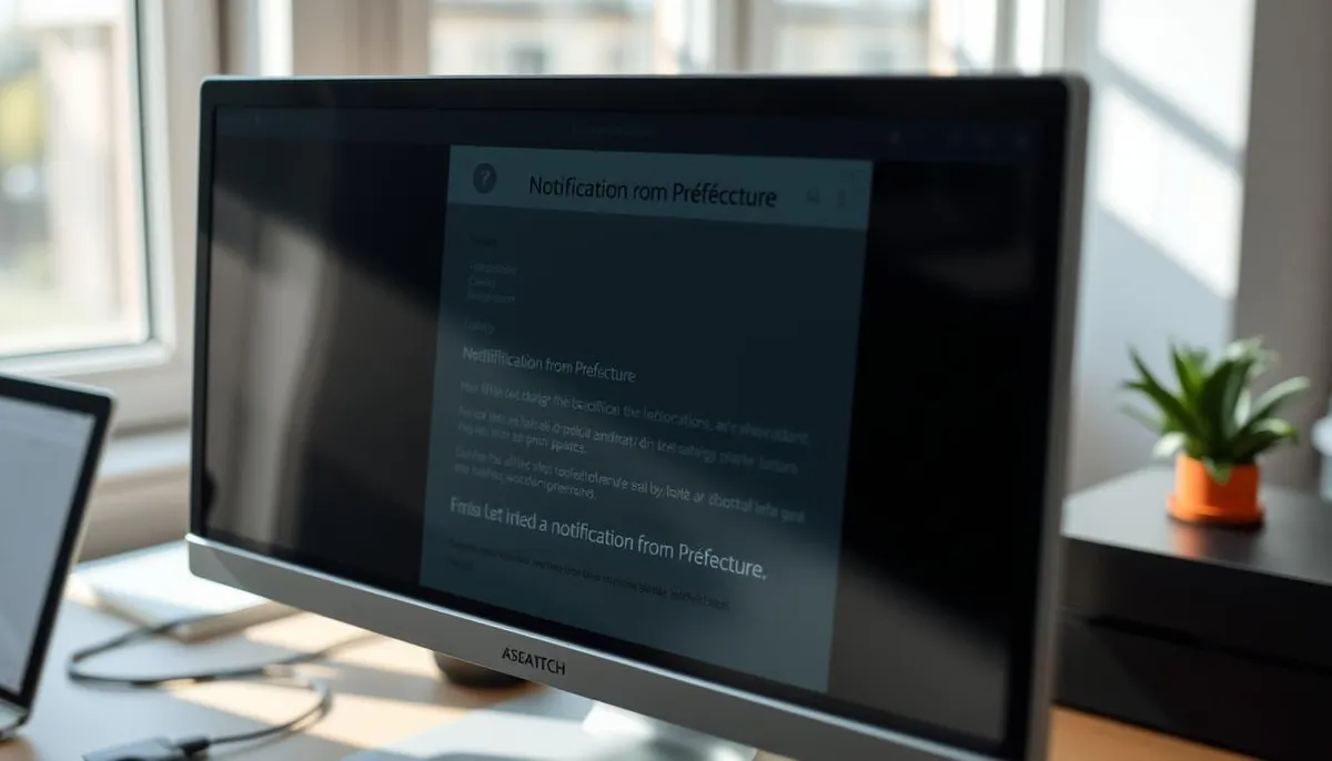notification email préfecture