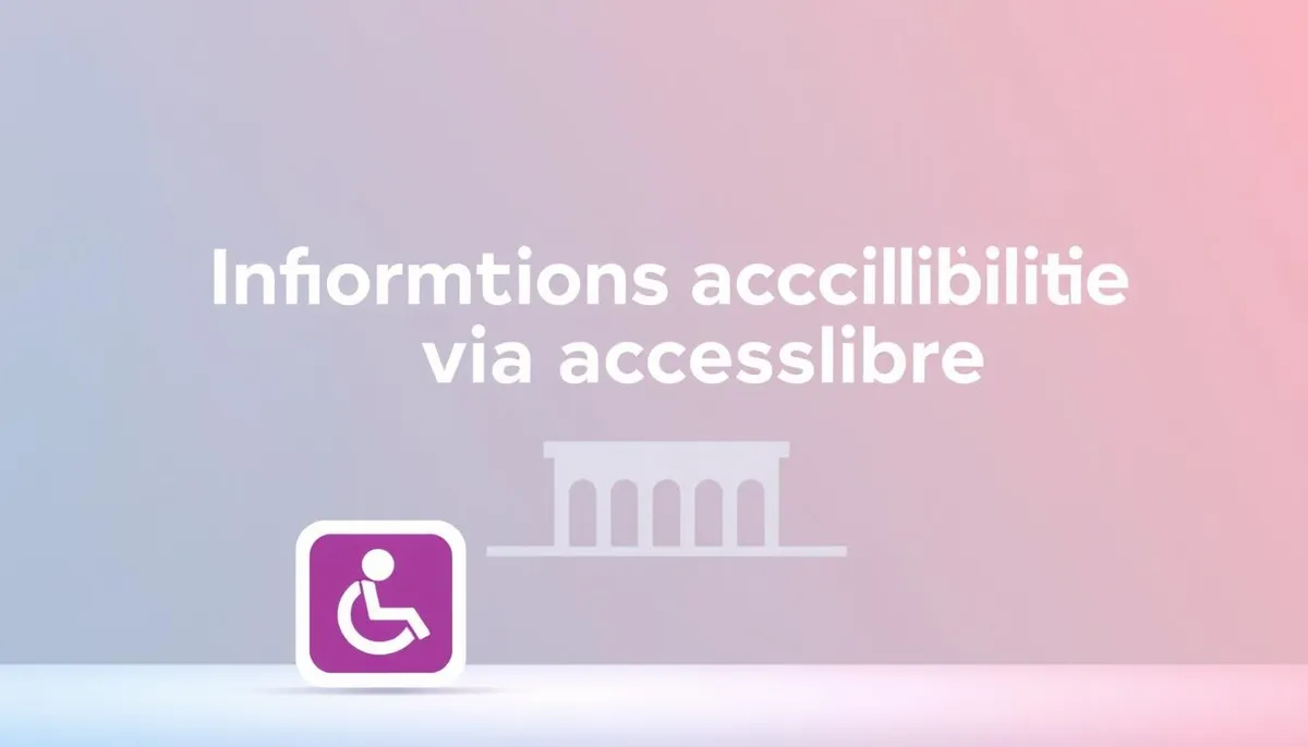 informations accessibilité via accèslibre