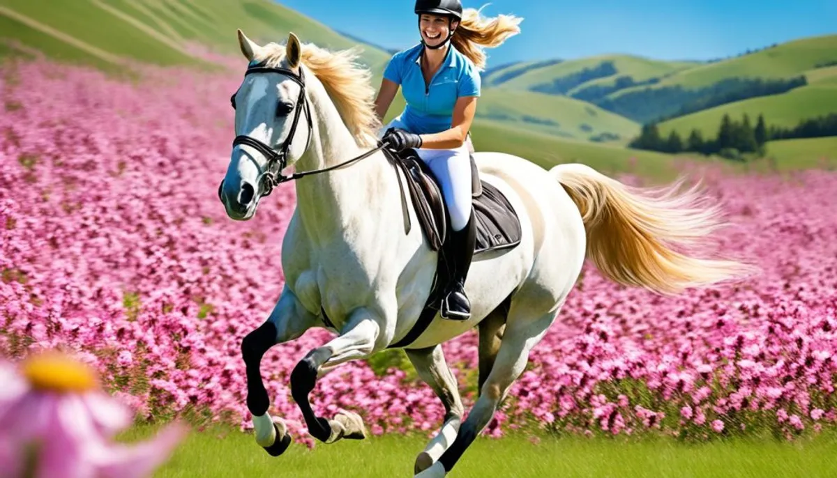 équitation rose