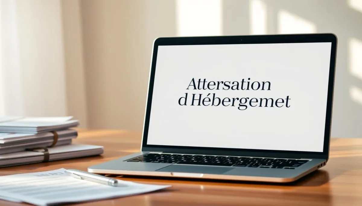 guide attestation hébergement