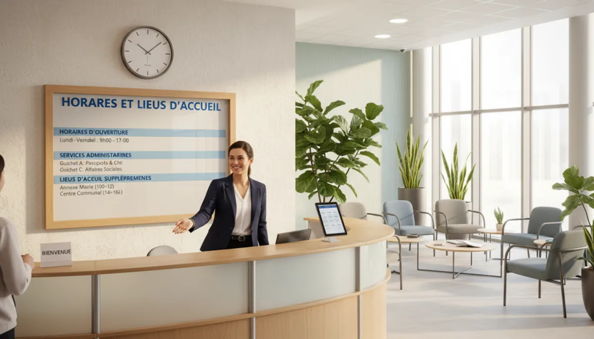 horaires et lieux d'accueil