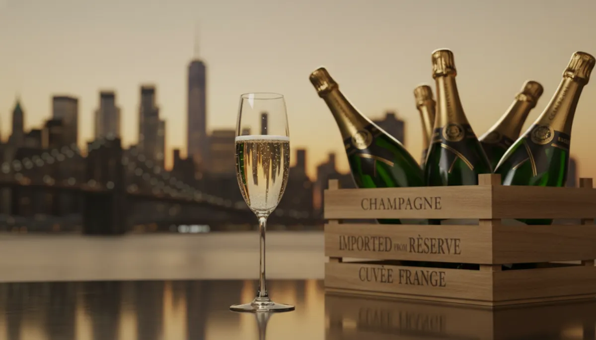 import champagne to usa
