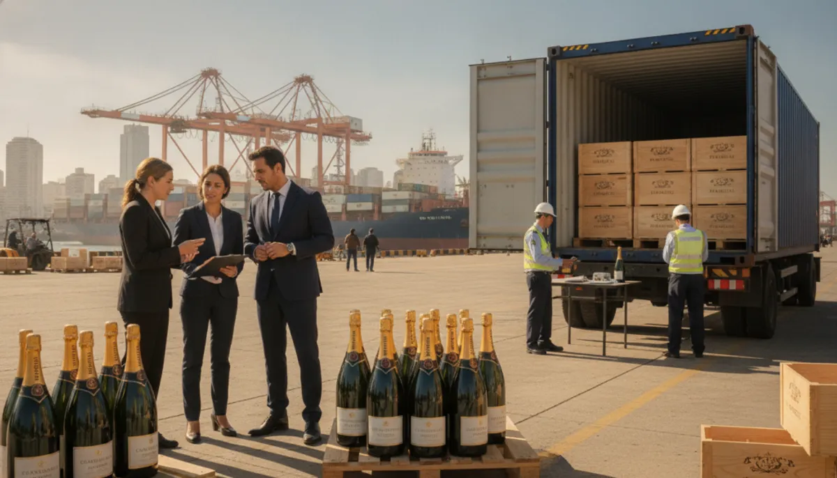 importing champagne into Argentina