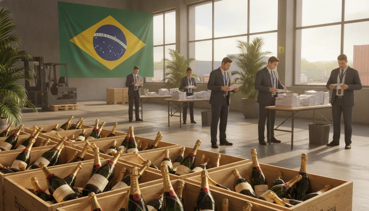 importing champagne into Brazil