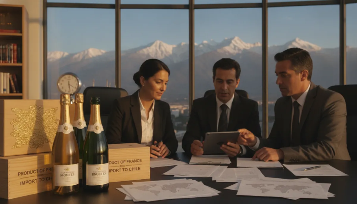 importing champagne into Chile