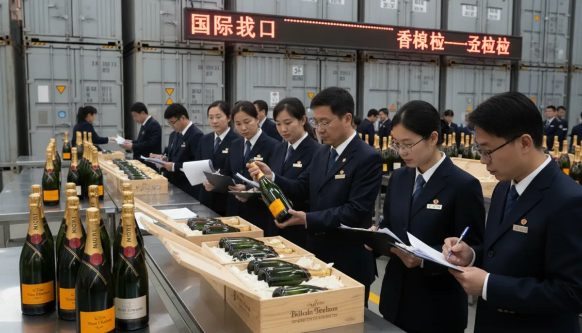 importing champagne into China