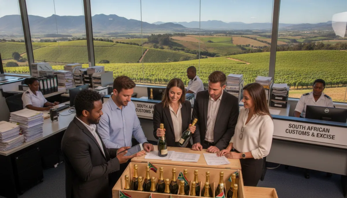 importing champagne into South Africa