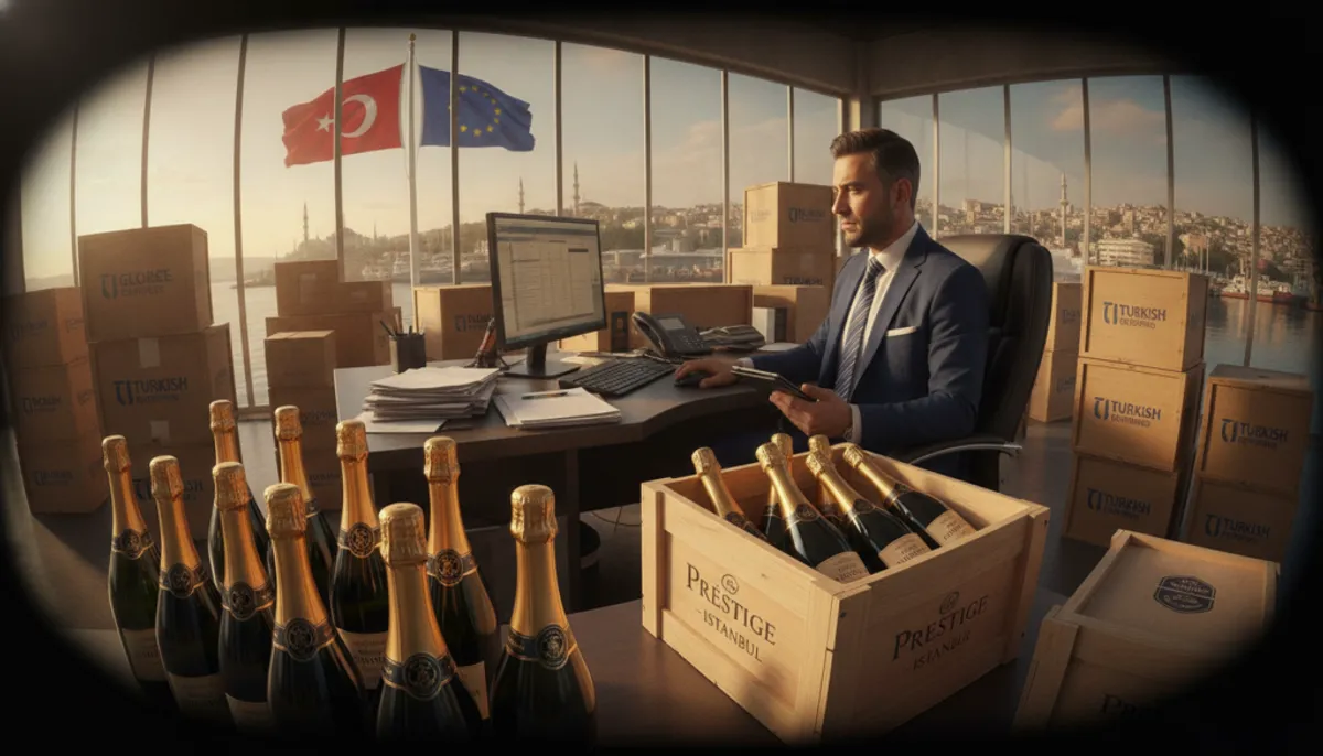 importing champagne into Turkey