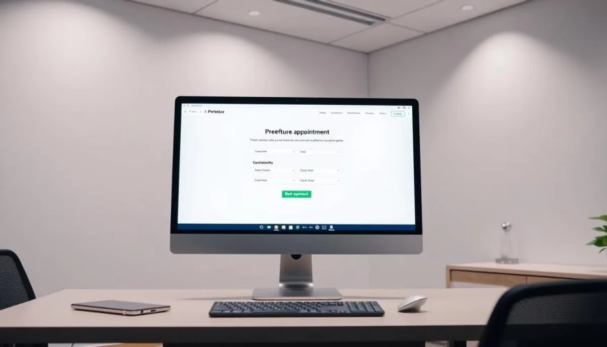 Navigation sur le site de rendez-vous préfecture