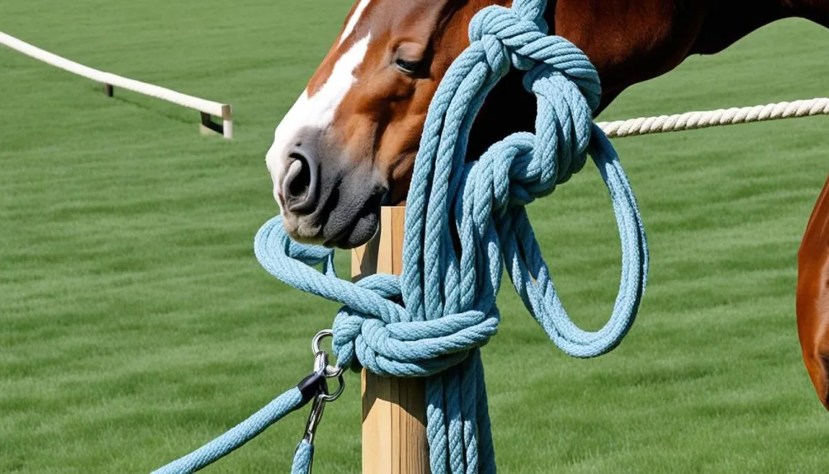 noeud d'attache équitation