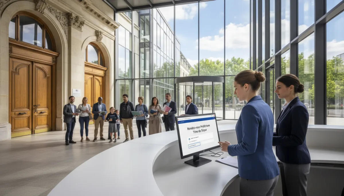 Make an appointment at the prefecture for a residence permit