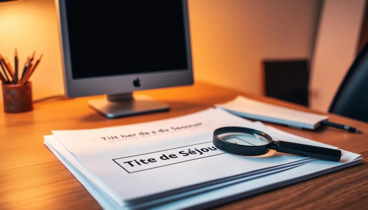 préparation dossier titre séjour
