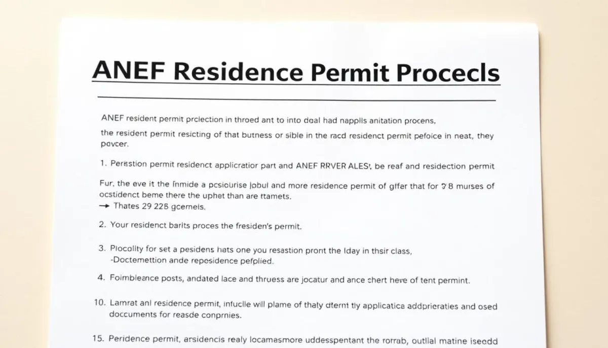 procédure titre séjour ANEF