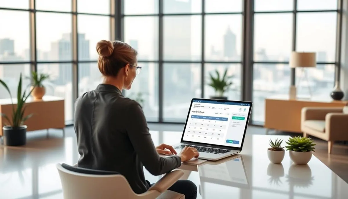 processus de prise de rendez-vous en ligne