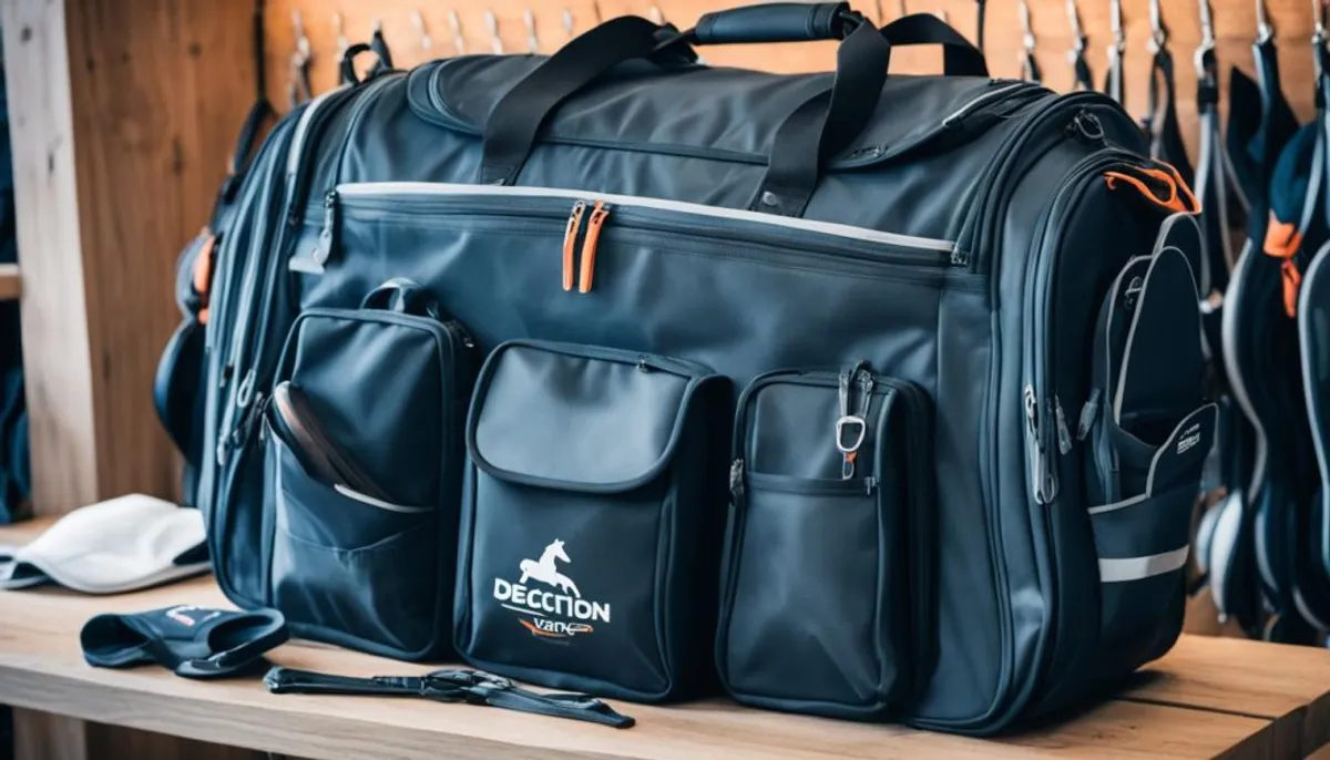 rangement sac équitation