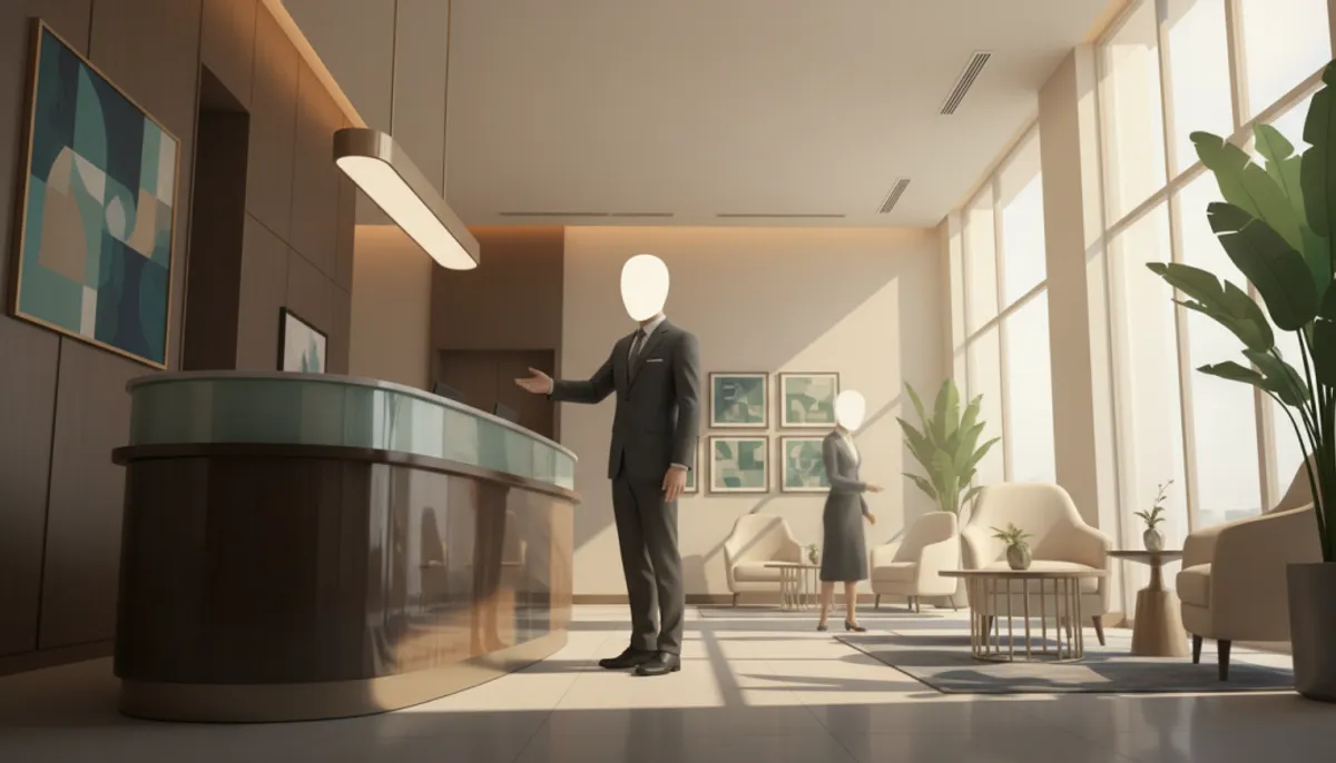réception d'hôtel moderne