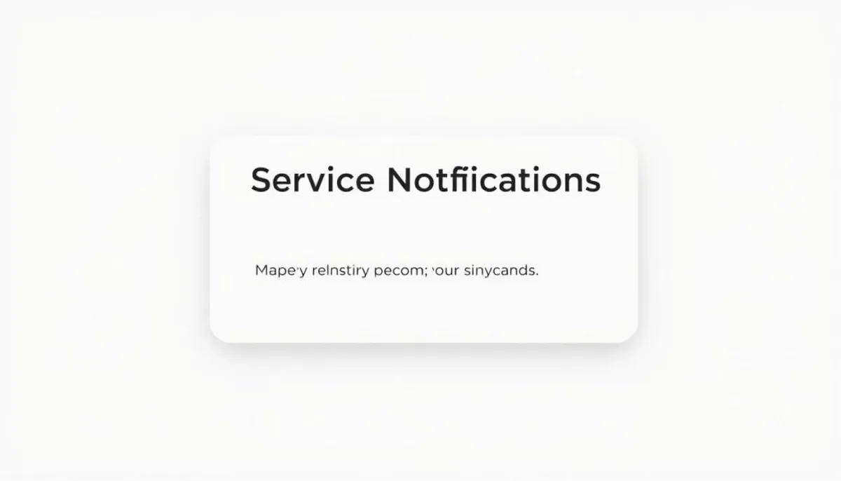 service notifications titre séjour